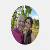 Foto-Dekoration - Kindertochter-Sake-Geschenk Ornament Aus Metall (Vorderseite links)