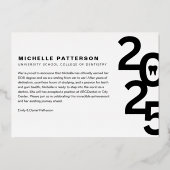 Foto Dental School Abschluss 2025 Folieneinladung (Rückseite)