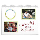 Foto der 20XX-Familie Personalisiert Monatszeitsch Kalender (Titelbild)