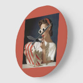 Foto der 50er Jahre Große Wanduhr (Winkel)