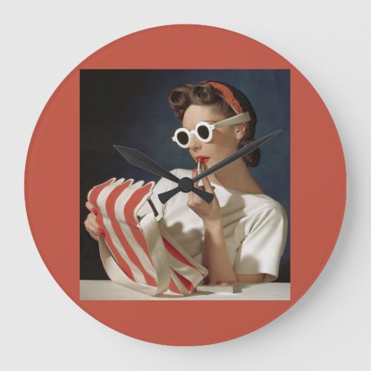 Foto der 50er Jahre Große Wanduhr (Vorderseite)