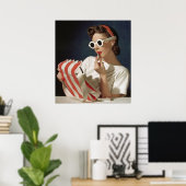 Foto der 50er Jahre Poster (Heimbüro)