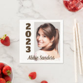 Foto der Absolventen wählen Hintergrundfarbe Serviette (Beispiel)