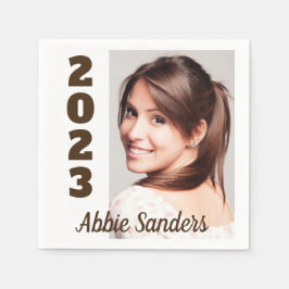 Foto der Absolventen wählen Hintergrundfarbe Serviette