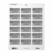 Foto der Abstrakten Natur aus Schafwolle Adressaufkleber (Vorne)