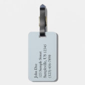 Foto der Abstrakten Natur aus Schafwolle Gepäckanhänger (Rückseite vertikal)