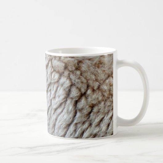 Foto der Abstrakten Natur aus Schafwolle Kaffeetasse (Rechts)