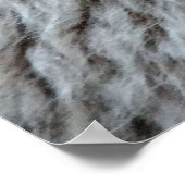 Foto der Abstrakten Natur aus Schafwolle Poster (Ecke)