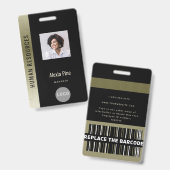 Foto der Abteilung Firmenname Ausweis (Front & Back)