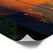 Foto der alten Gaspumpe Poster (Ecke)