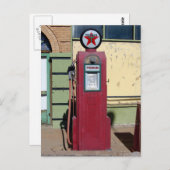 Foto der alten Gaspumpe Postkarte (Vorne/Hinten)