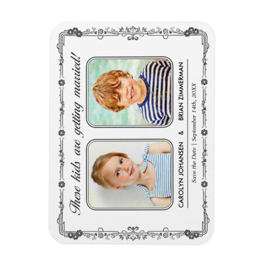 Foto der alten Schule speichern das Datumsfenster Magnet (Vertikal)