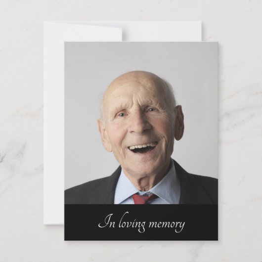 Foto der Ankündigung von Angehörigen der schwarzen (Vorderseite)