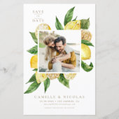Foto der Aquarellfarben Save the Date (Vorderseite)