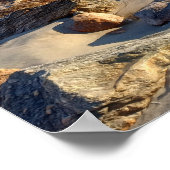 Foto der Atlantischen Ozeanwellen Poster (Ecke)