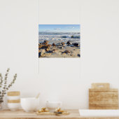 Foto der Atlantischen Ozeanwellen Poster (Küche)