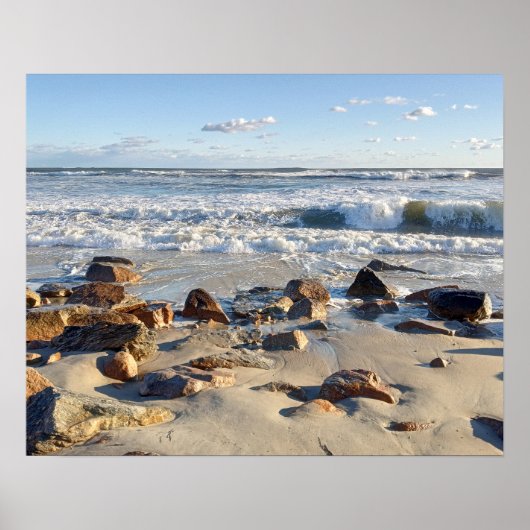 Foto der Atlantischen Ozeanwellen Poster (Vorne)