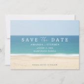 Foto der Beach Hochzeit in Urlaubsort Save the Dat Date (Vorderseite)