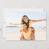 Foto der Beach Hochzeit in Urlaubsort Save the Dat Date (Rückseite)