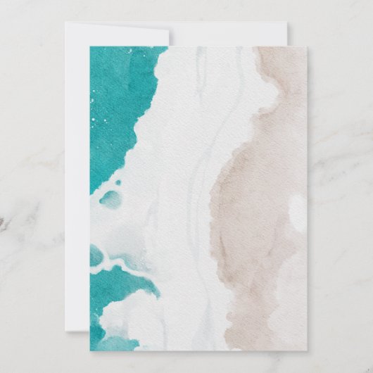 Foto der Beerdigung des Meeres Einladung (Vorderseite)