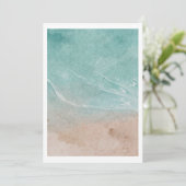 Foto der Beerdigung des Meeres Einladung (Stehend Vorderseite)