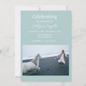 Foto der Beerdigung des Meeres Einladung (Rückseite)