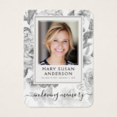 Foto der Beerdigungskarte (Vorderseite)