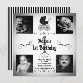 Foto der Beförderung von Schwarz und Weiß am 1. Einladung (Vorne/Hinten)