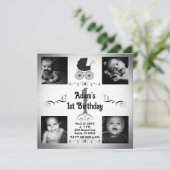 Foto der Beförderung von Schwarz und Weiß am 1. Einladung (Stehend Vorderseite)