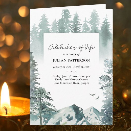 Foto der Bergkiefern - Beerdigung des Lebens Programm