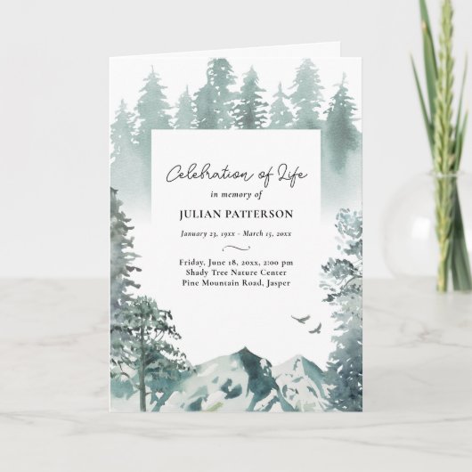 Foto der Bergkiefern - Beerdigung des Lebens Programm (Vorderseite)