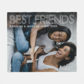 Foto der besten Freunde Fleecedecke (Vorderseite (Horizontal))