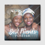 Foto der besten Freunde für immer | Besoldungsgrup Magnet<br><div class="desc">Niedlicher Foto Kühlschrankmagnet personalisiert mit einem Foto von Ihnen und Ihre bestie und die Worte "Beste Freunde für immer".</div>