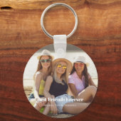 Foto der besten Freunde für immer Schlüsselanhänger (Vorderseite)