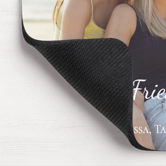 Foto der besten Freunde Mousepad (Ecke)