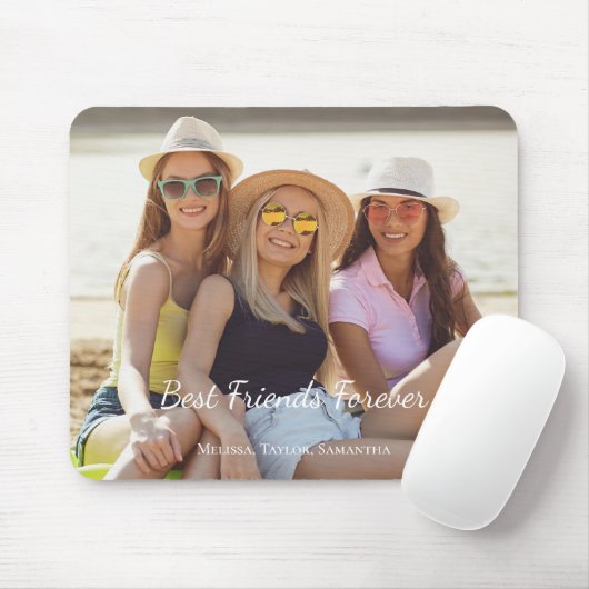 Foto der besten Freunde Mousepad (Mit Mouse)
