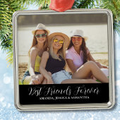 Foto der besten Freunde Ornament Aus Metall