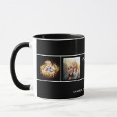 Foto der besten Vater-Familie schwarz Tasse (Links)