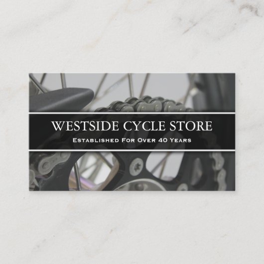 Foto der Bike-Kette - Visitenkarte (Vorderseite)