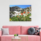 Foto der bildenden Künste, Berge Wildblumen- und S Leinwanddruck (Insitu (Wohnzimmer))
