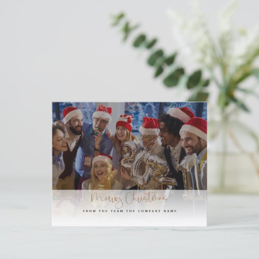 Foto der Billigfirma Frohe Weihnachten (Stehend Vorderseite)