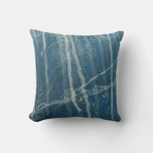 Foto der blauen Wandfarbe Kissen