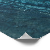 Foto der blauen Wandfarbe Poster (Ecke)