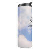 Foto der blauen Wolke Himmel nicht abscheulich Bib Thermosbecher (Nach links gedreht)