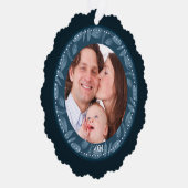 FOTO der BLUE Leaf-Käfer Ornament Karte (Rechts)