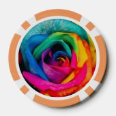 Foto der Blume für mehrfarbige Rose Pokerchips (Rückseite)
