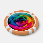 Foto der Blume für mehrfarbige Rose Pokerchips (Einzeln)