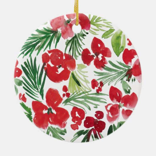 Foto der Blume Keramik Ornament (Hinten)