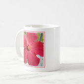 Foto der Blume Rosa Hibiskus Bibel Verse Ehefrau Kaffeetasse (Vorderseite Links)