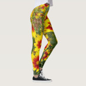 Foto der Blume über den roten und gelben Coreopsis Leggings (Rechts)